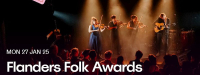 Flanders Folk Awards 2025 - Sara Salvérius &amp; SunSunSun, Spilar, FLO en Herman Dewit zijn de winnaars van de Flanders Folk Awards 2025