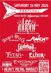 Heavy Sound Festival 2026, Maeke Blyde, Poperinge op 16 mei 2026 – Programma