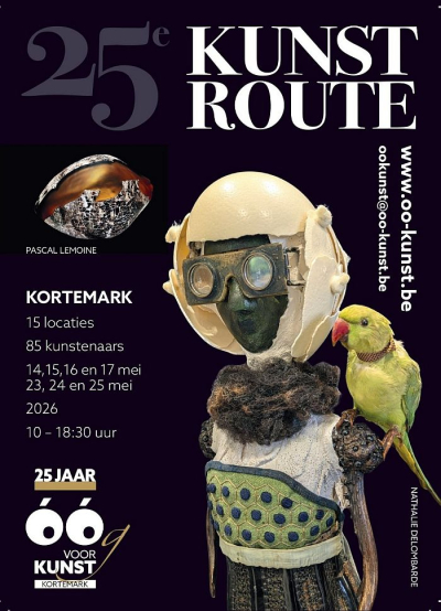 Jubileumeditie Kunstroute OOkunst Kortemark in mei 2026