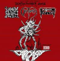 Deathcrusher 2015 met o.m. Napalm Death, Obituary en Carcass